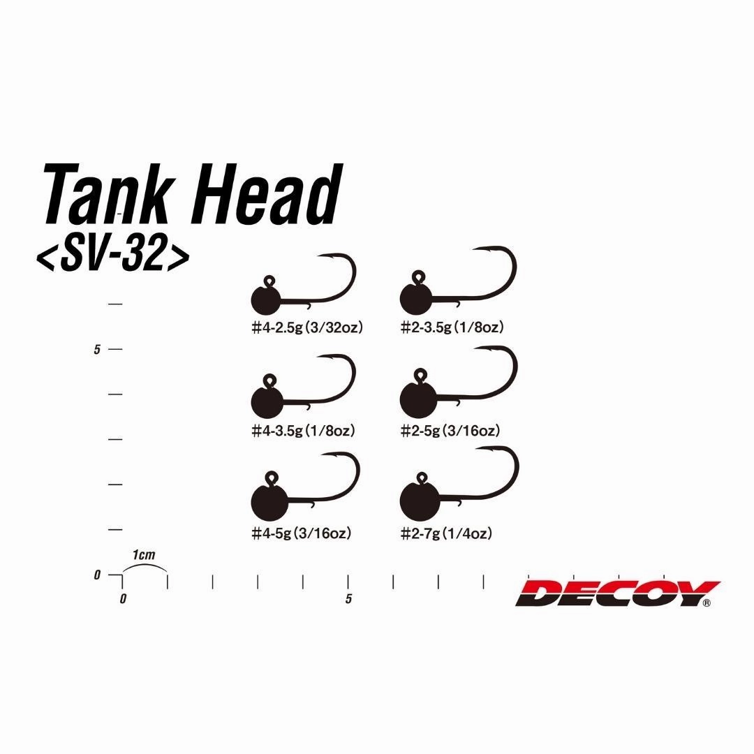 DECOY JIG HEADS SV-32 Tank Head