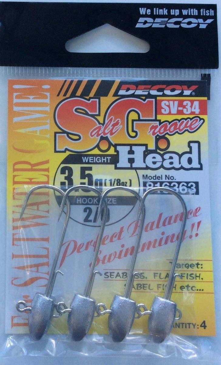 DECOY JIG HEADS SV-34 Salt Groove Head