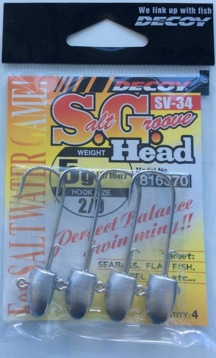 DECOY JIG HEADS SV-34 Salt Groove Head
