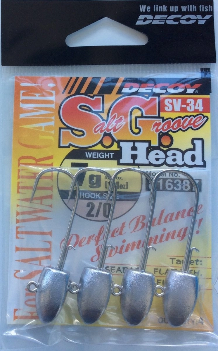 DECOY JIG HEADS SV-34 Salt Groove Head