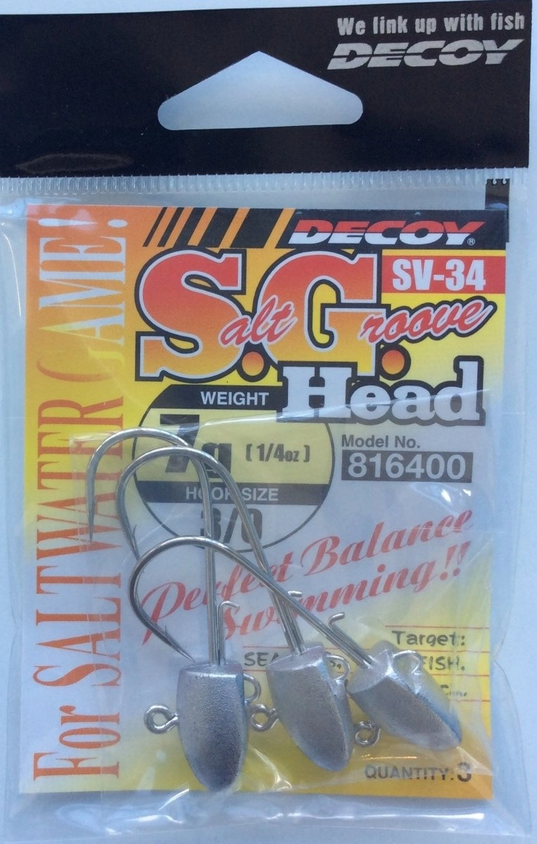 DECOY JIG HEADS SV-34 Salt Groove Head