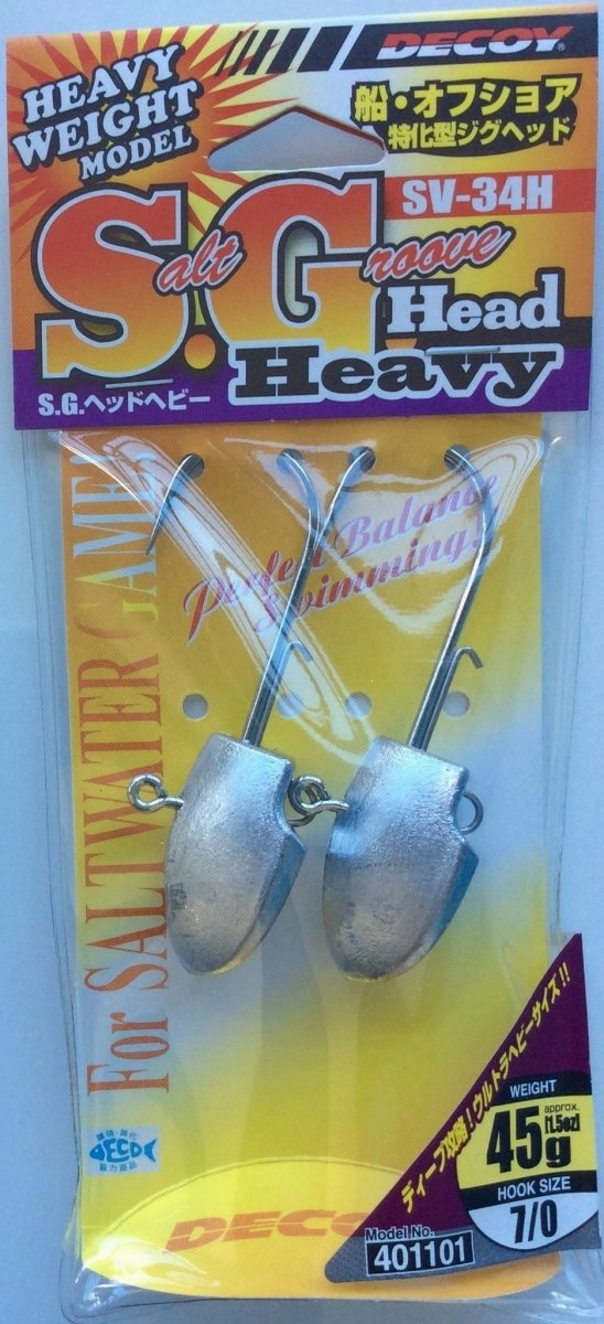 DECOY JIG HEADS SV-34H Salt Groove