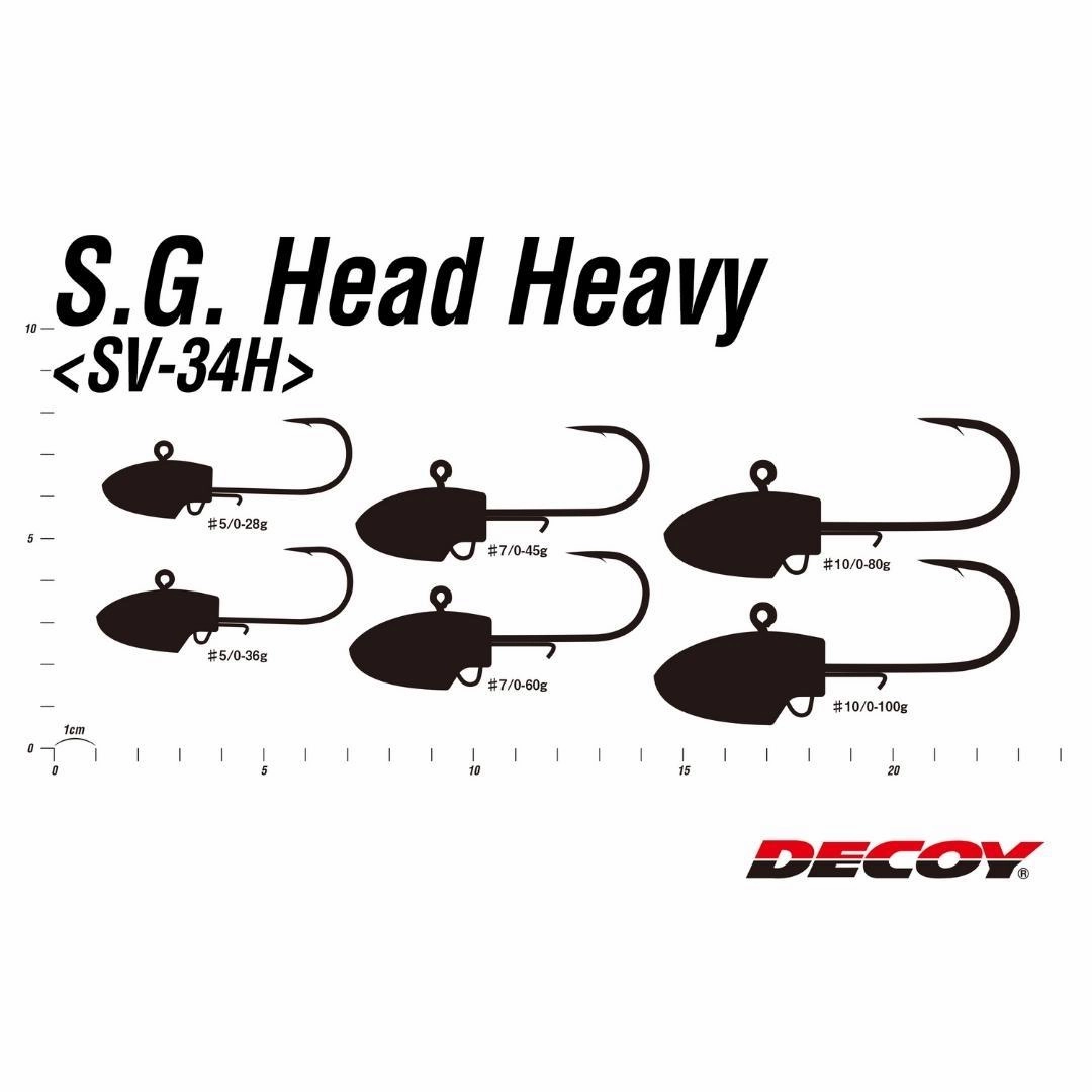 DECOY JIG HEADS SV-34H Salt Groove