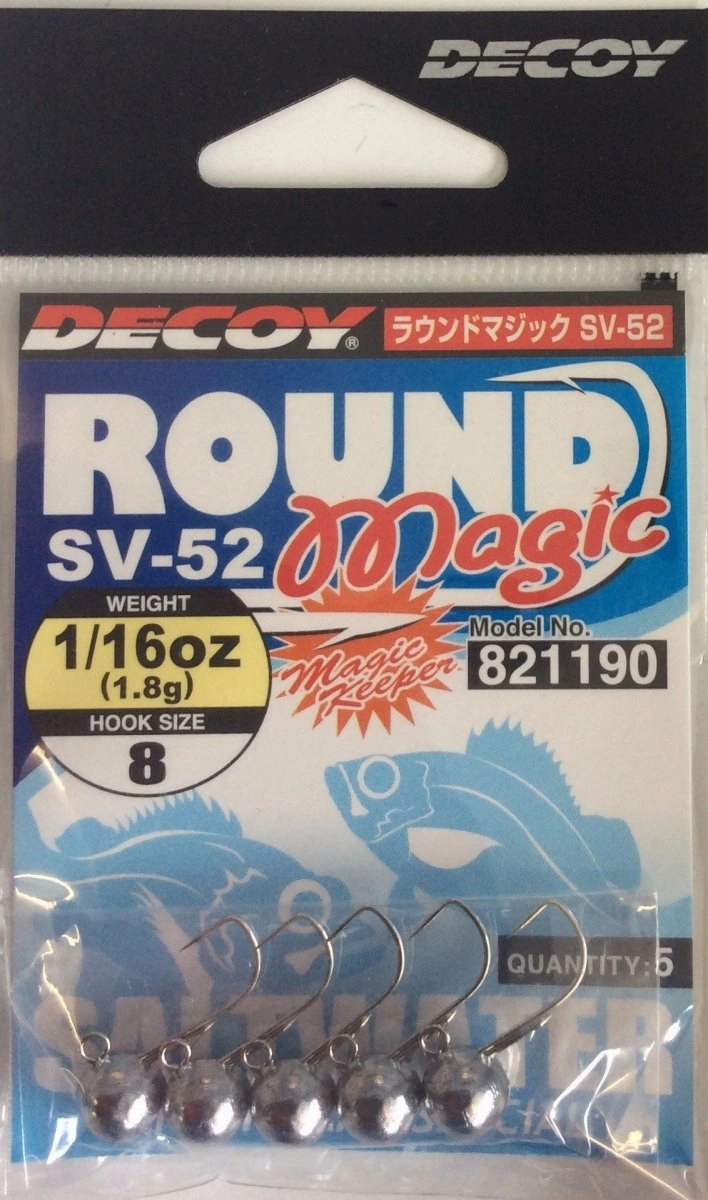 DECOY JIG HEADS SV-52 Round Magic