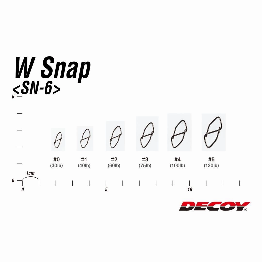 DECOY LURE CLIPS SN-6 W Snap