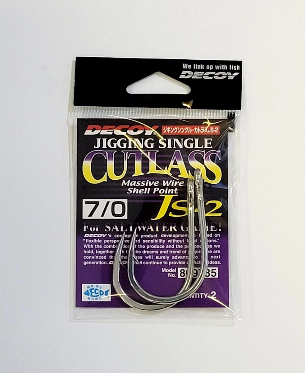 DECOY SINGLE HOOKS JS-2 Jigging Single Cutlass