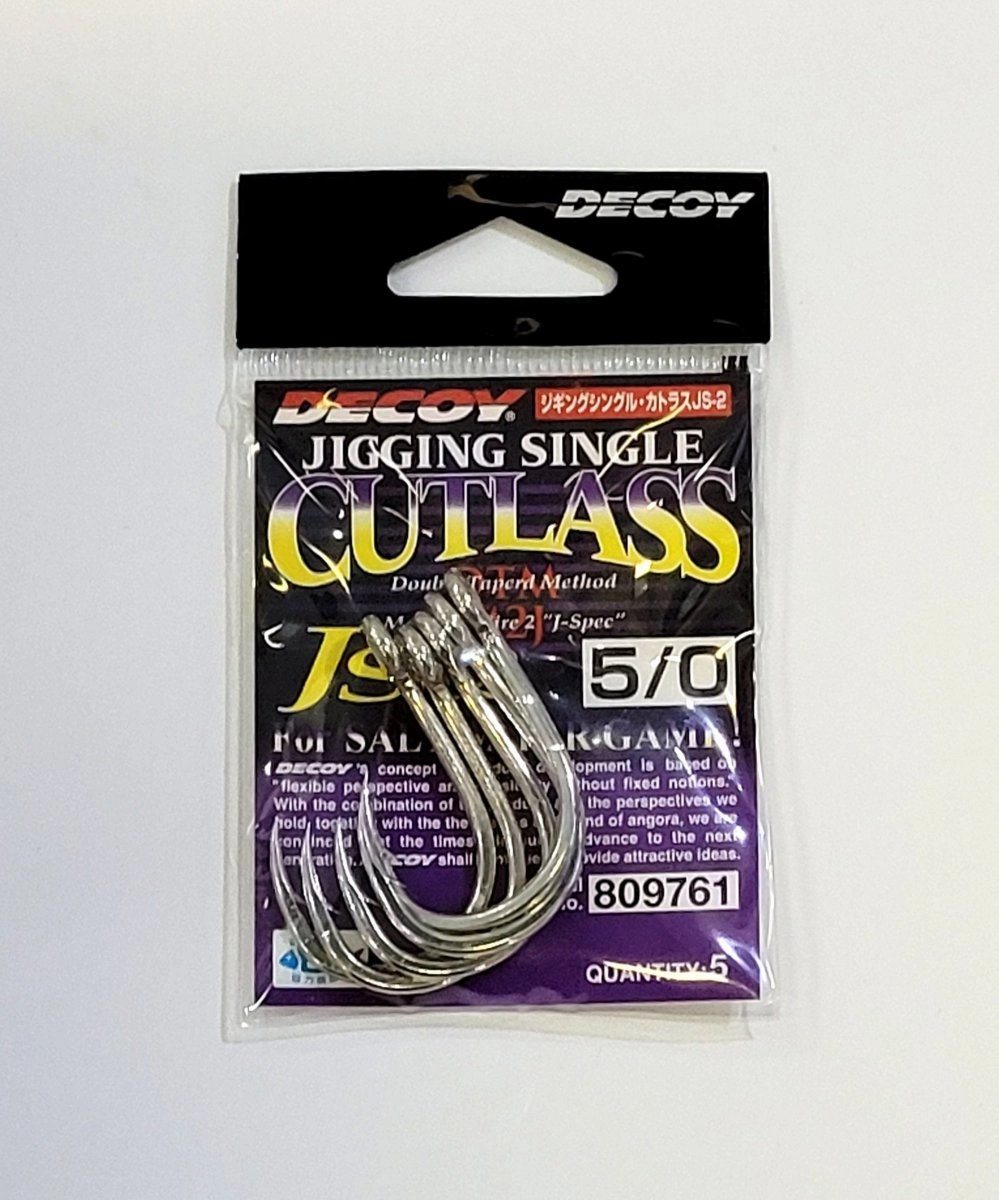 DECOY SINGLE HOOKS JS-2 Jigging Single Cutlass