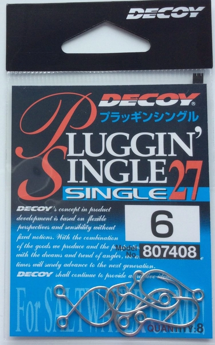 DECOY SINGLE HOOKS  Pluggin Single 27