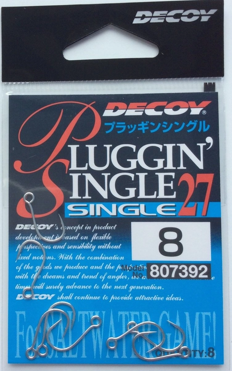 DECOY SINGLE HOOKS  Pluggin Single 27