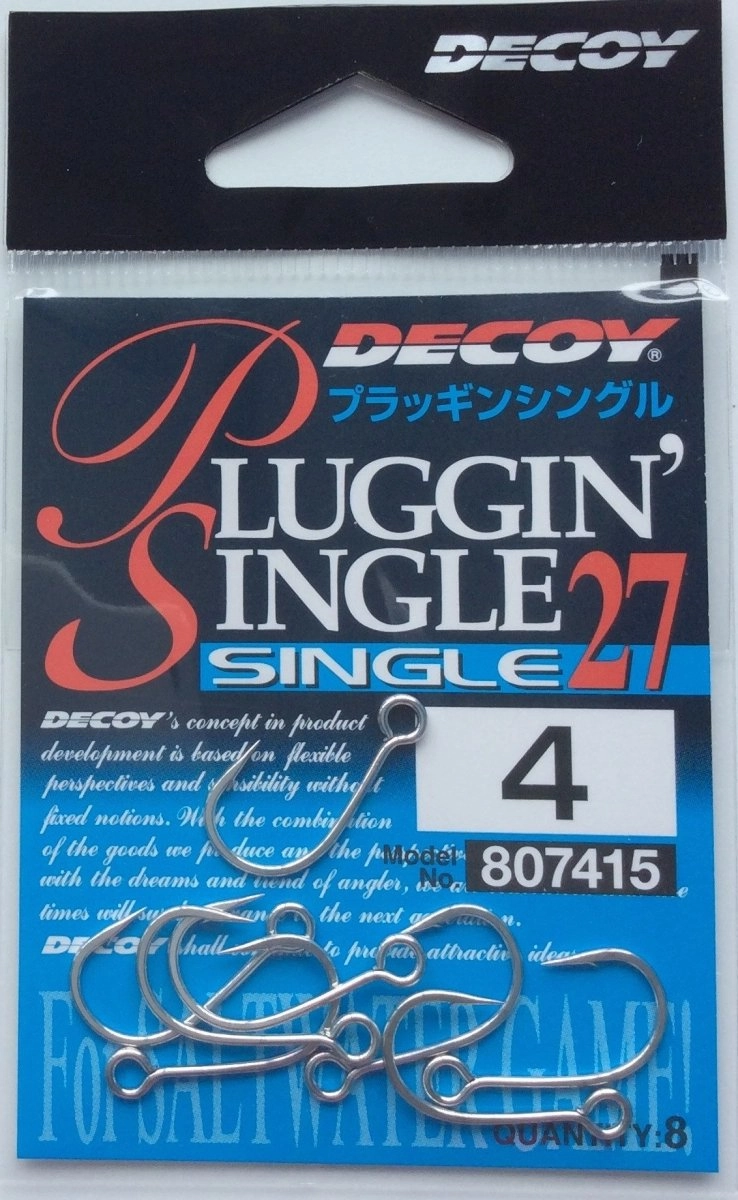 DECOY SINGLE HOOKS  Pluggin Single 27