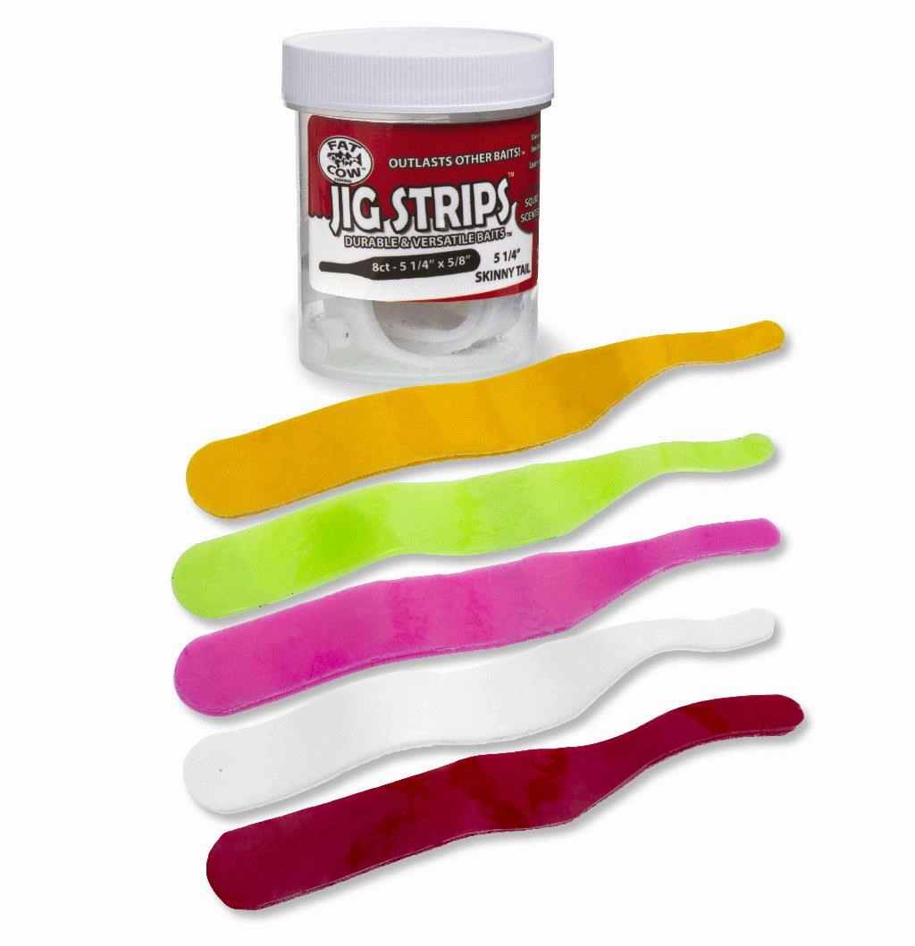 Fat Cow Jig Strips Skinny Tail -  5 1/4" x 5/8"