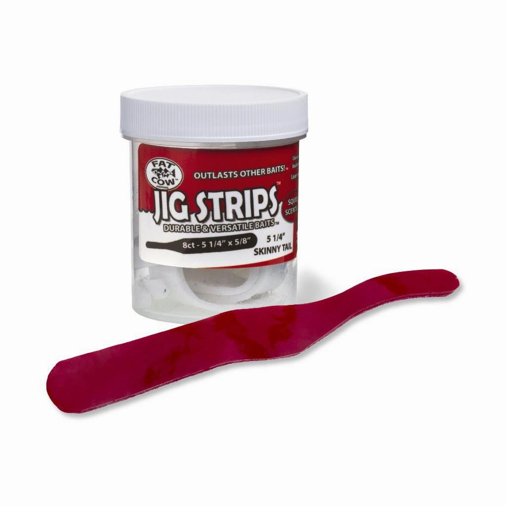 Fat Cow Jig Strips Skinny Tail -  5 1/4" x 5/8"