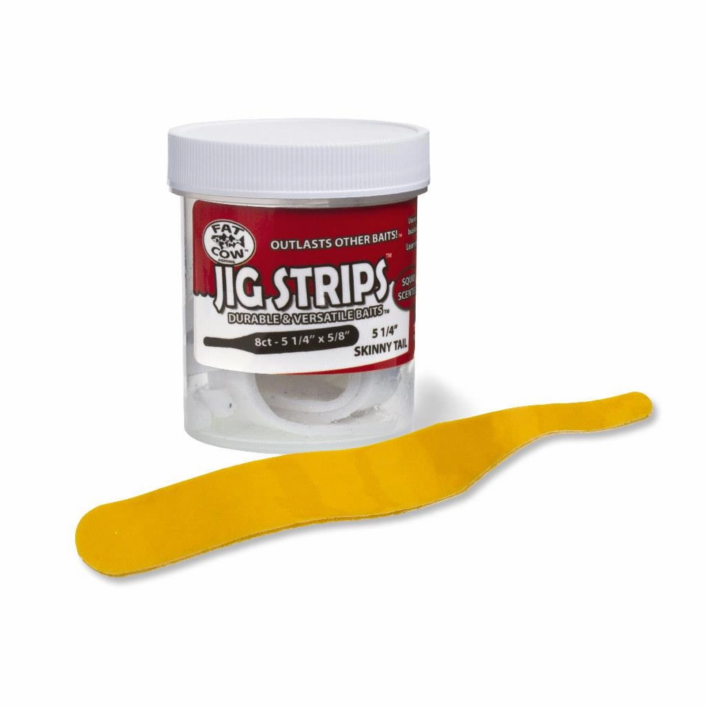 Fat Cow Jig Strips Skinny Tail -  5 1/4" x 5/8"