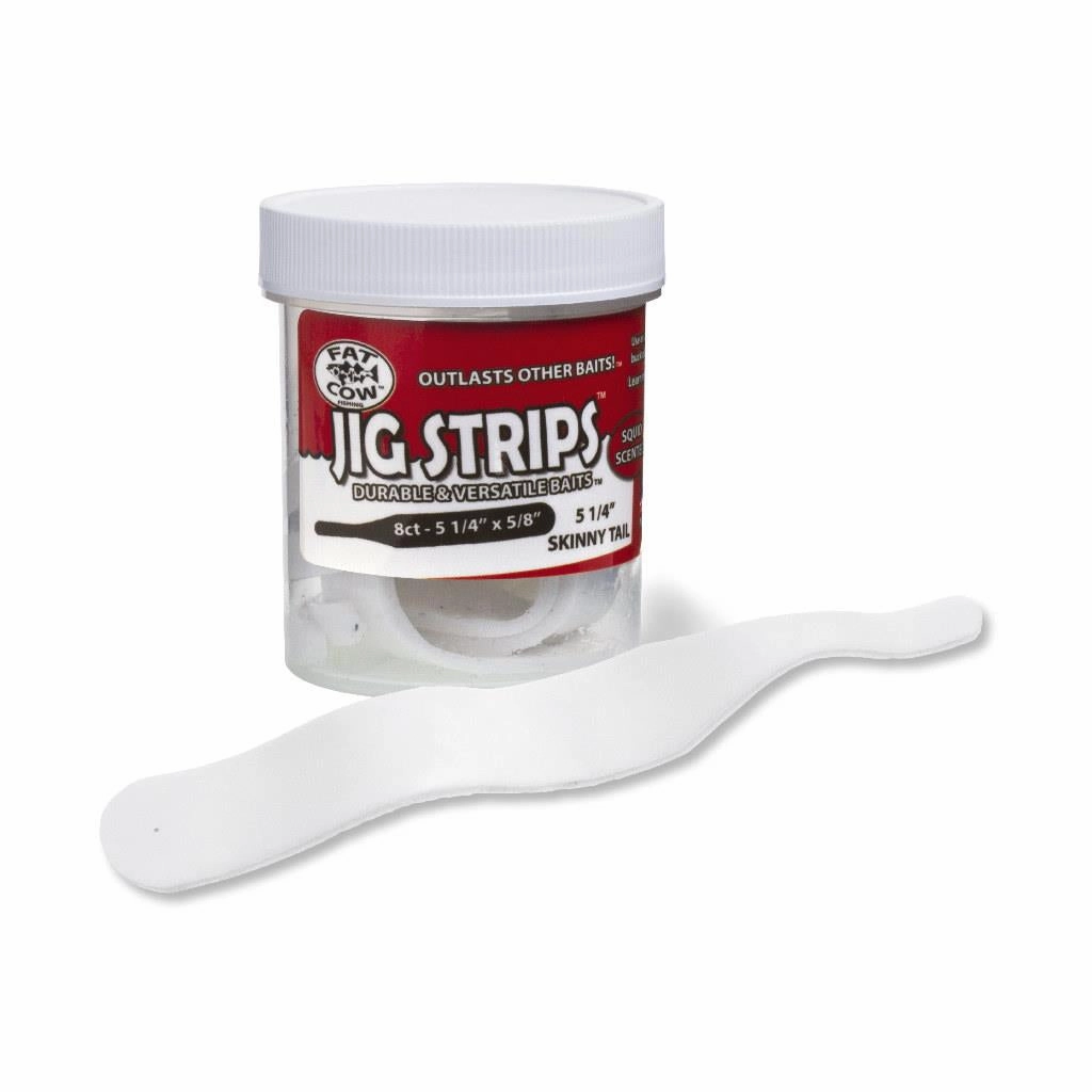 Fat Cow Jig Strips Skinny Tail -  5 1/4" x 5/8"