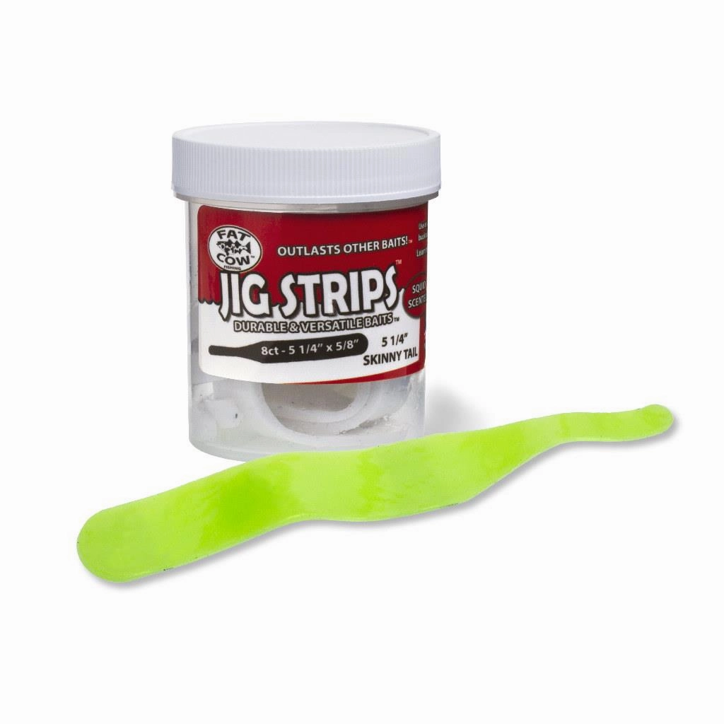 Fat Cow Jig Strips Skinny Tail -  5 1/4" x 5/8"