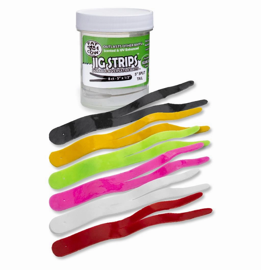 Fat Cow Jig Strips Split Tail - 5" x 1/2"