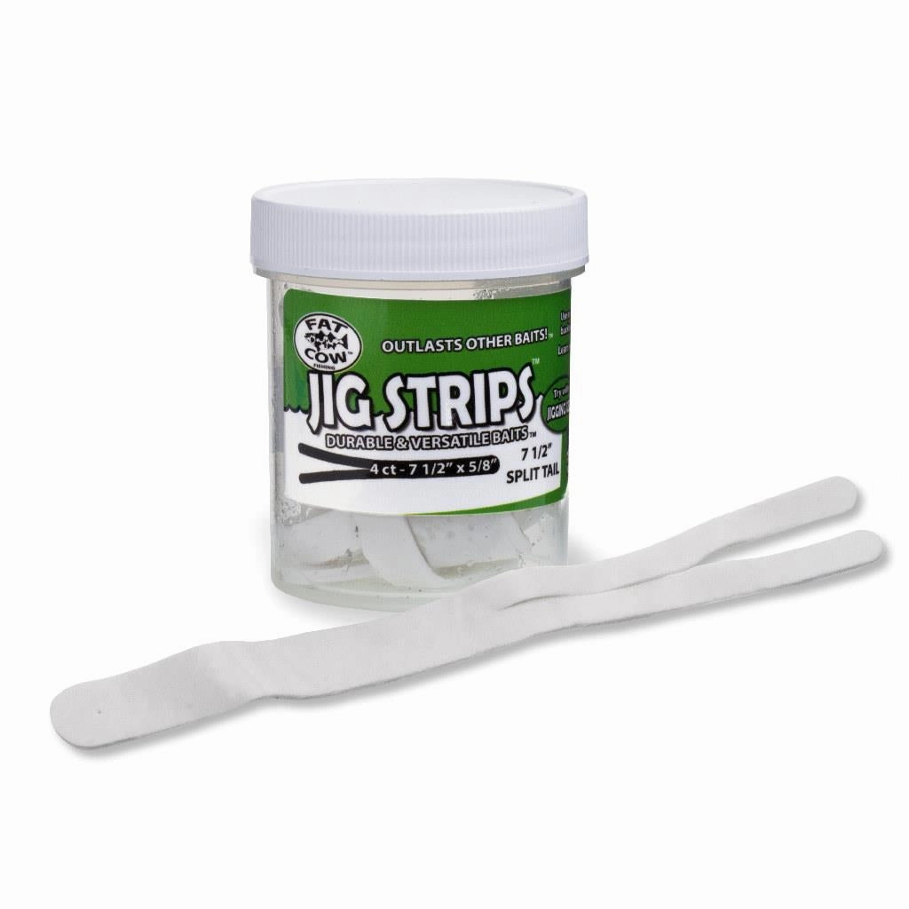 Fat Cow Jig Strips Split Tail - 5" x 1/2"
