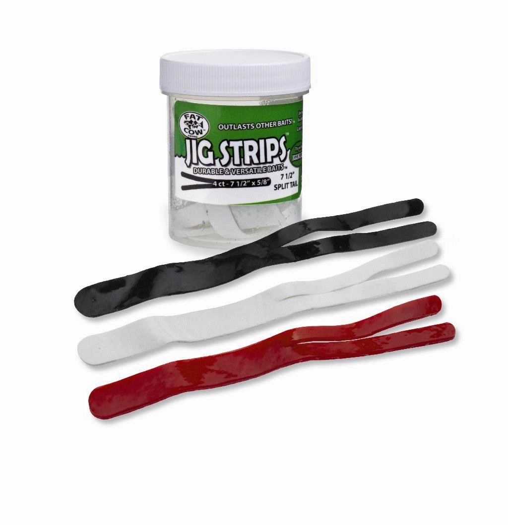 Fat Cow Jig Strips Split Tail - 5" x 1/2"