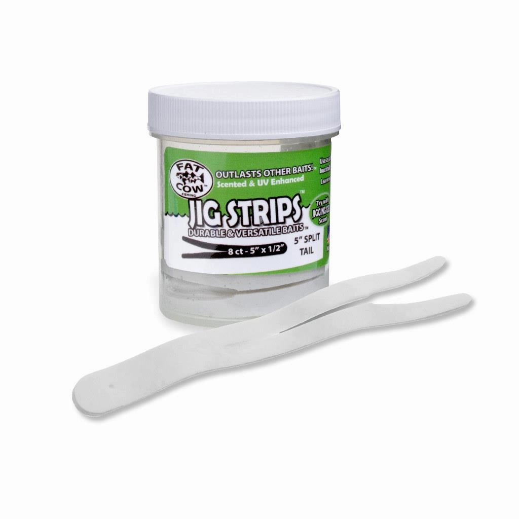 Fat Cow Jig Strips Split Tail - 5" x 1/2"