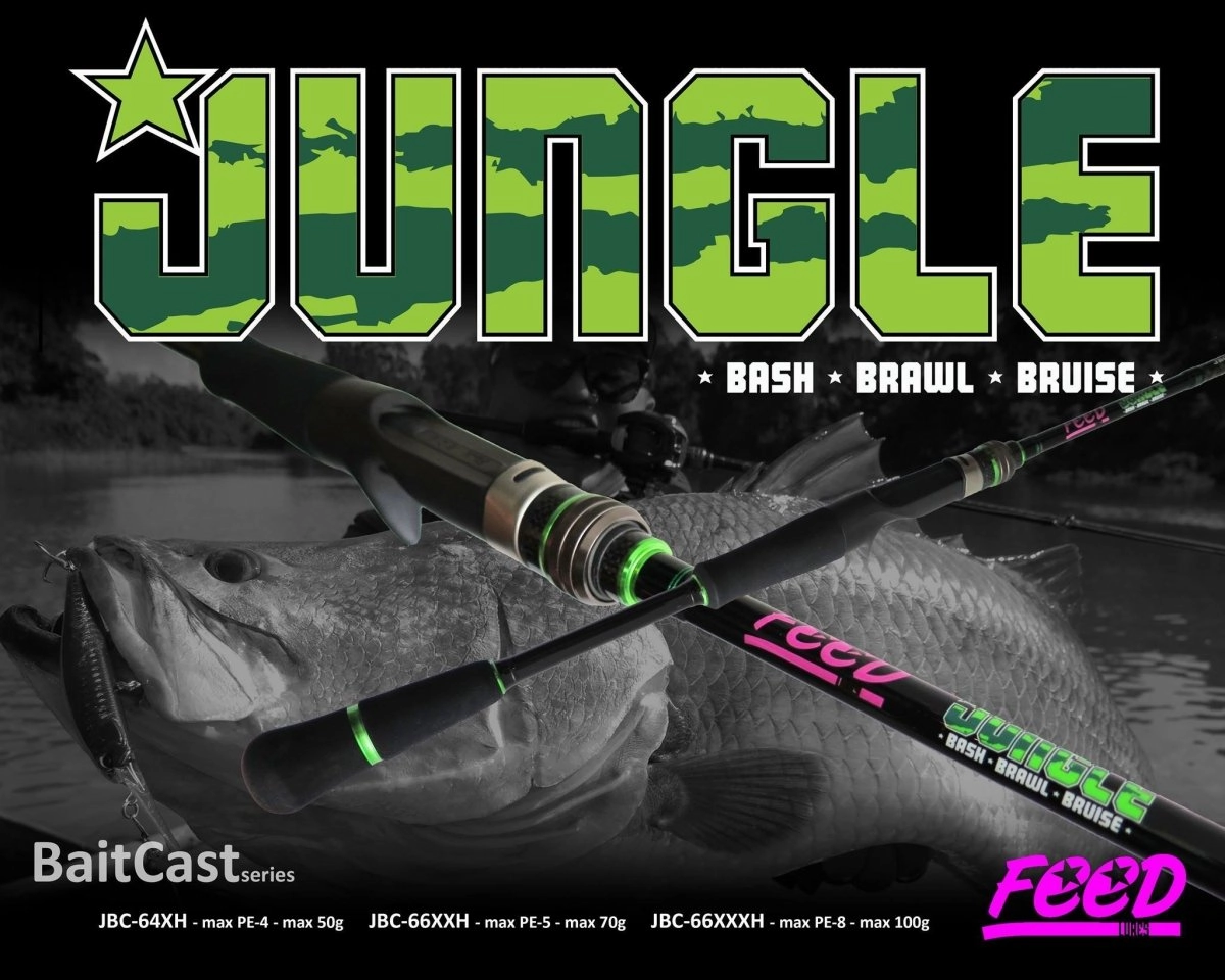 FEED Jungle Bash Baitcasting Rods