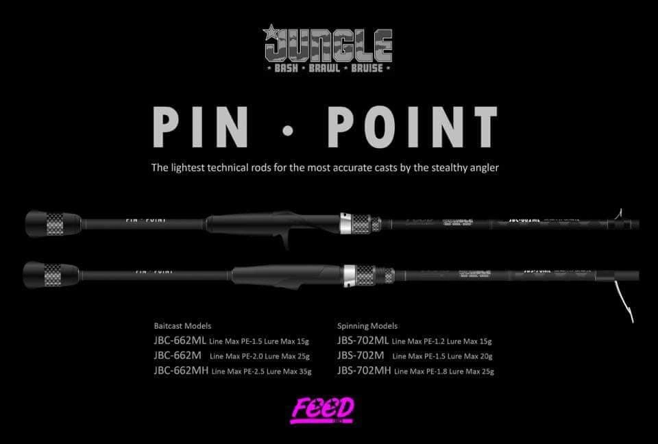 FEED Jungle Pin Point Baitcasting Rods