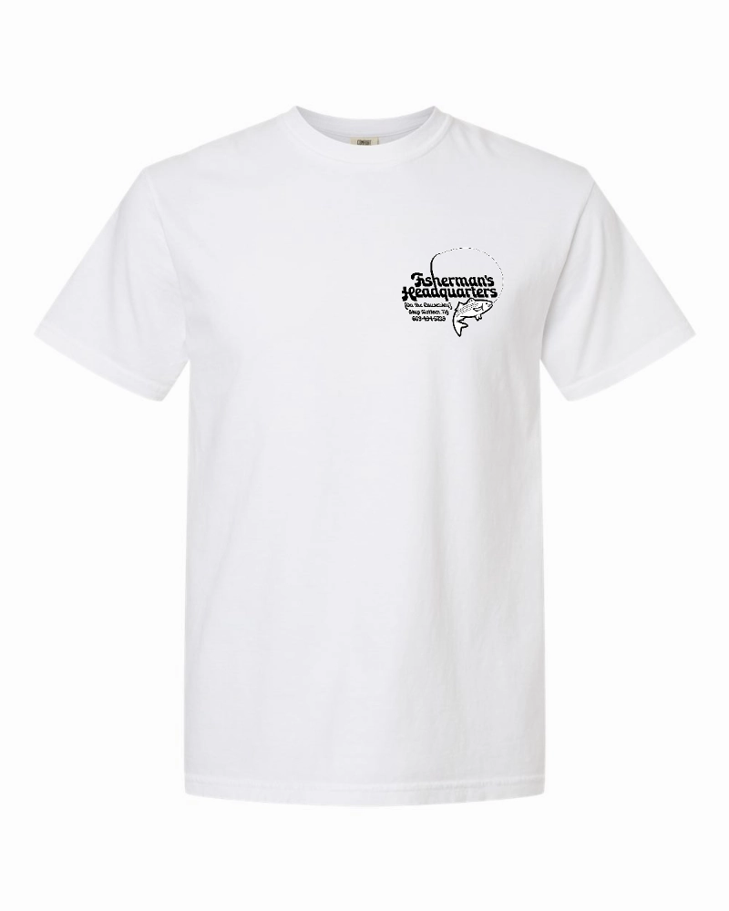 Fish Heads Bass Water Lines Comfort Colors T-Shirt