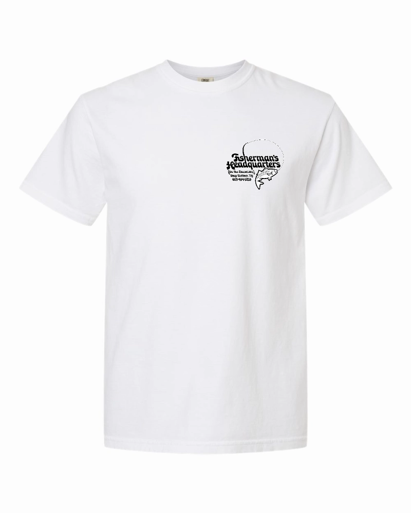 Fish Heads Bass Water Lines Comfort Colors T-Shirt
