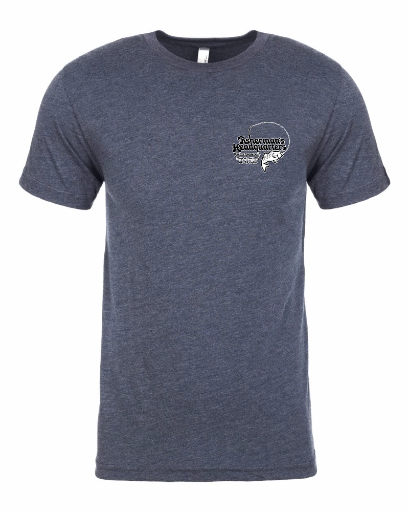 Fish Heads Bass Water Lines TriBlend T-Shirt
