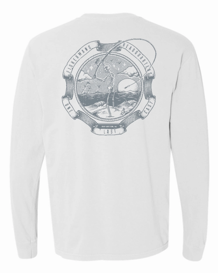 Fish Heads One Last Cast Comfort Colors Long Sleeve Shirt