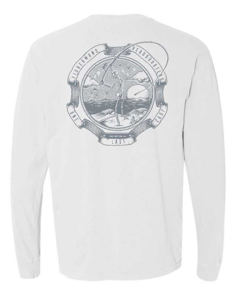 Fish Heads One Last Cast Comfort Colors Long Sleeve Shirt