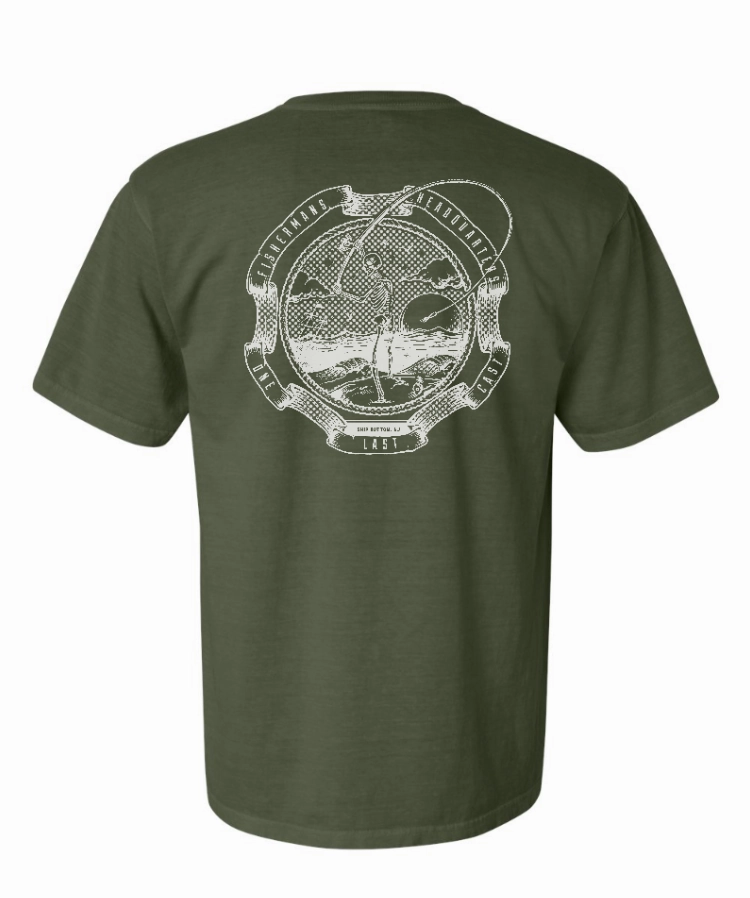Fish Heads One Last Cast Comfort Colors Short Sleeve Shirt