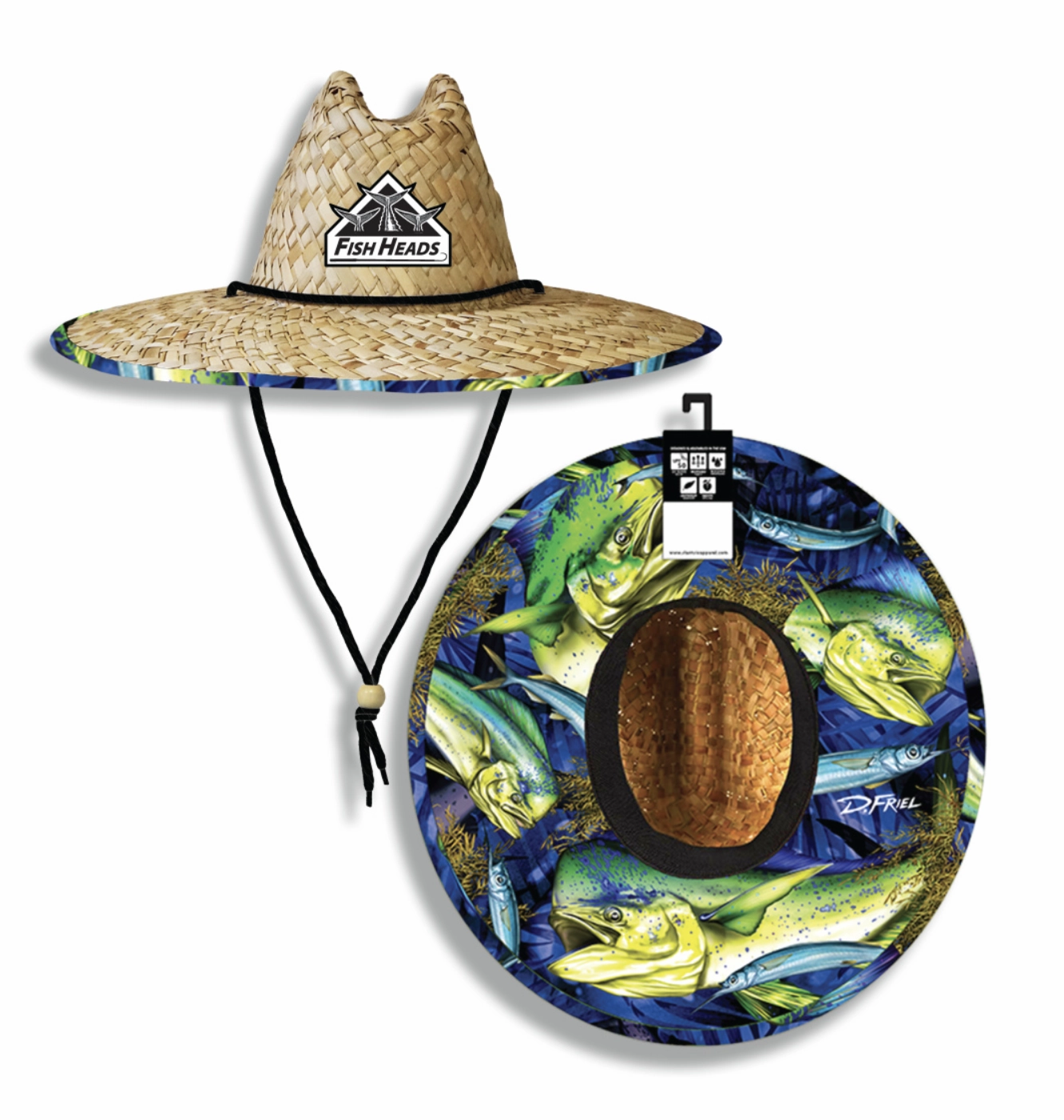 Fish Heads Straw Hat