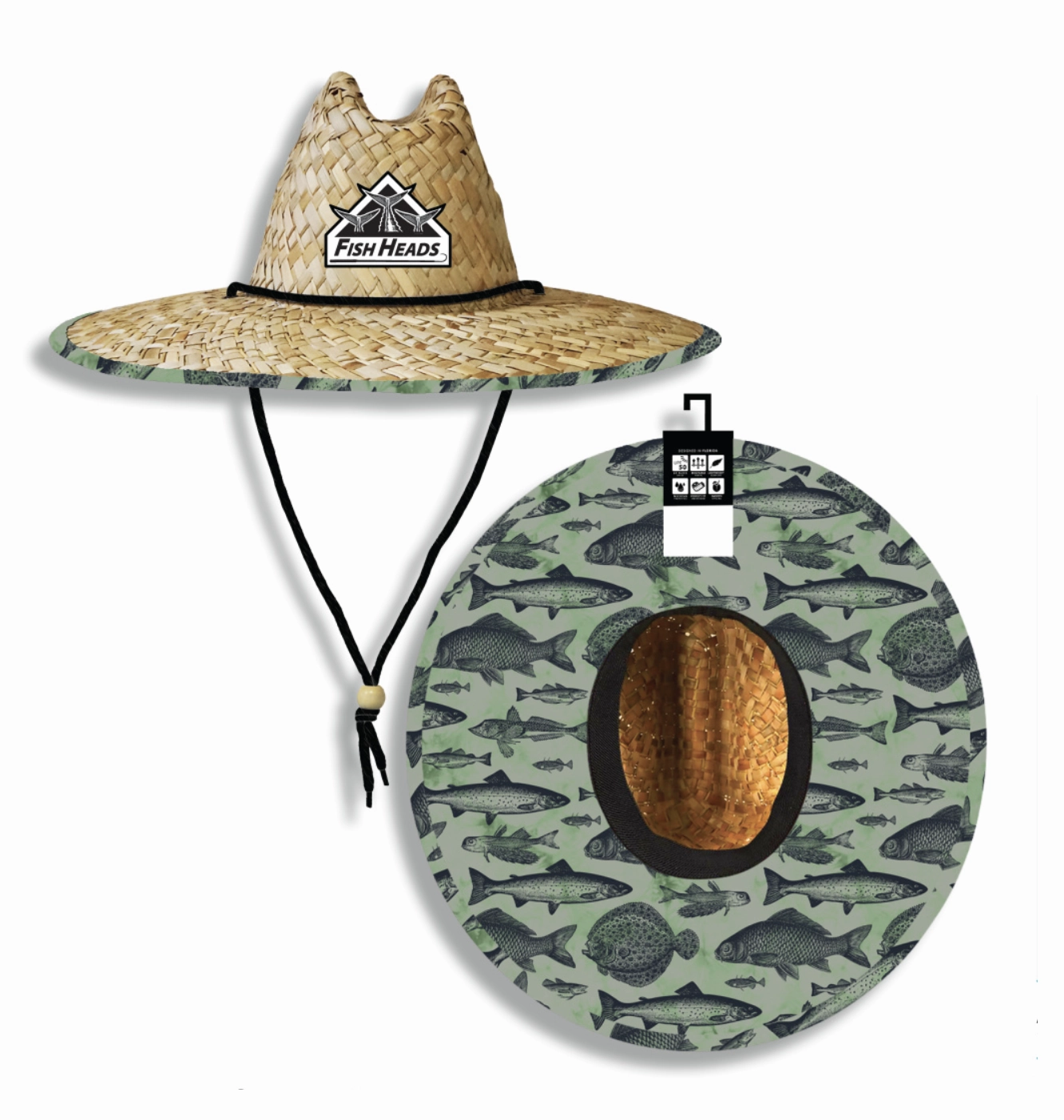 Fish Heads Straw Hat