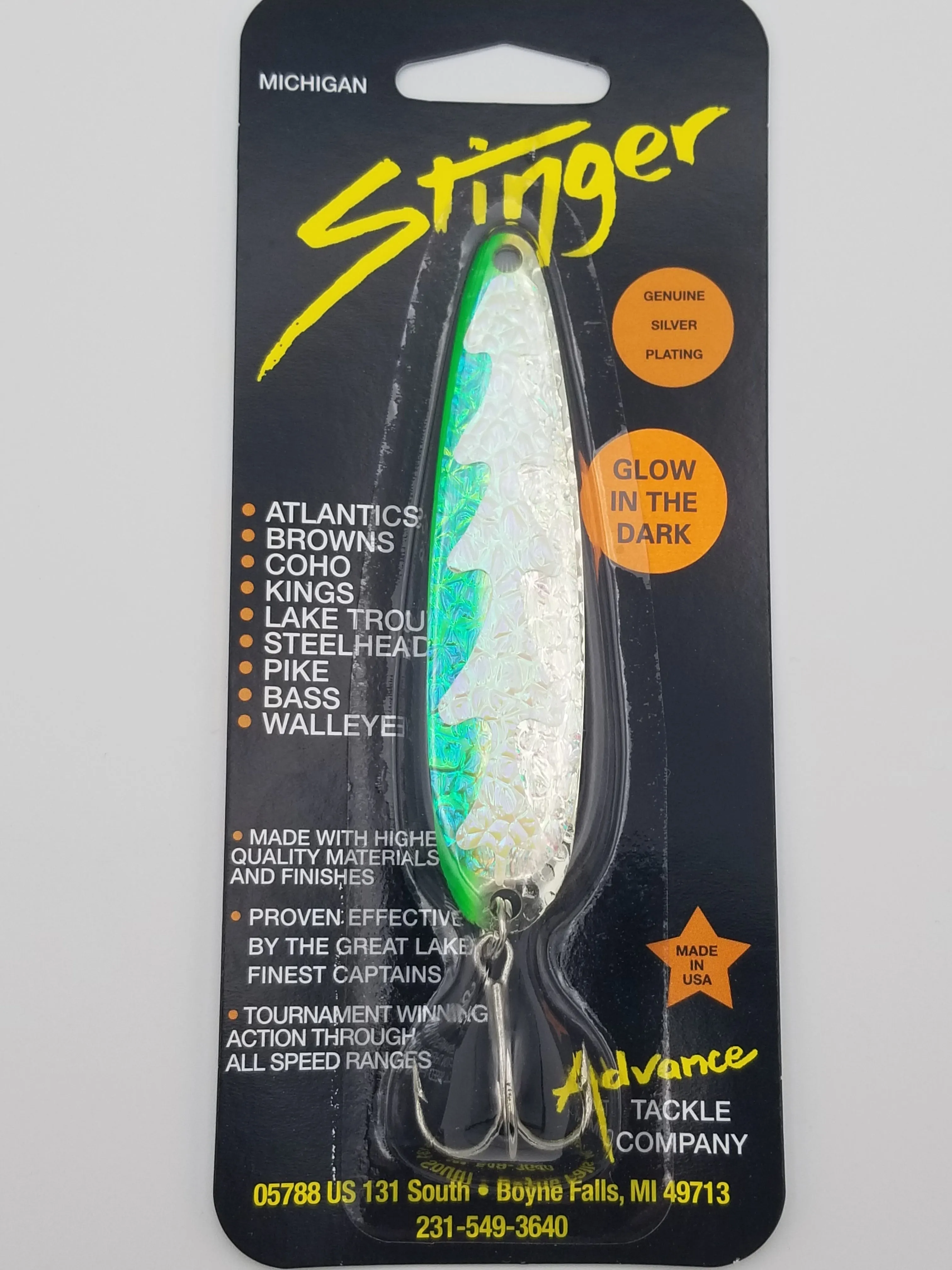 Michigan Stinger Standard 3.75" Spoon (Glow)