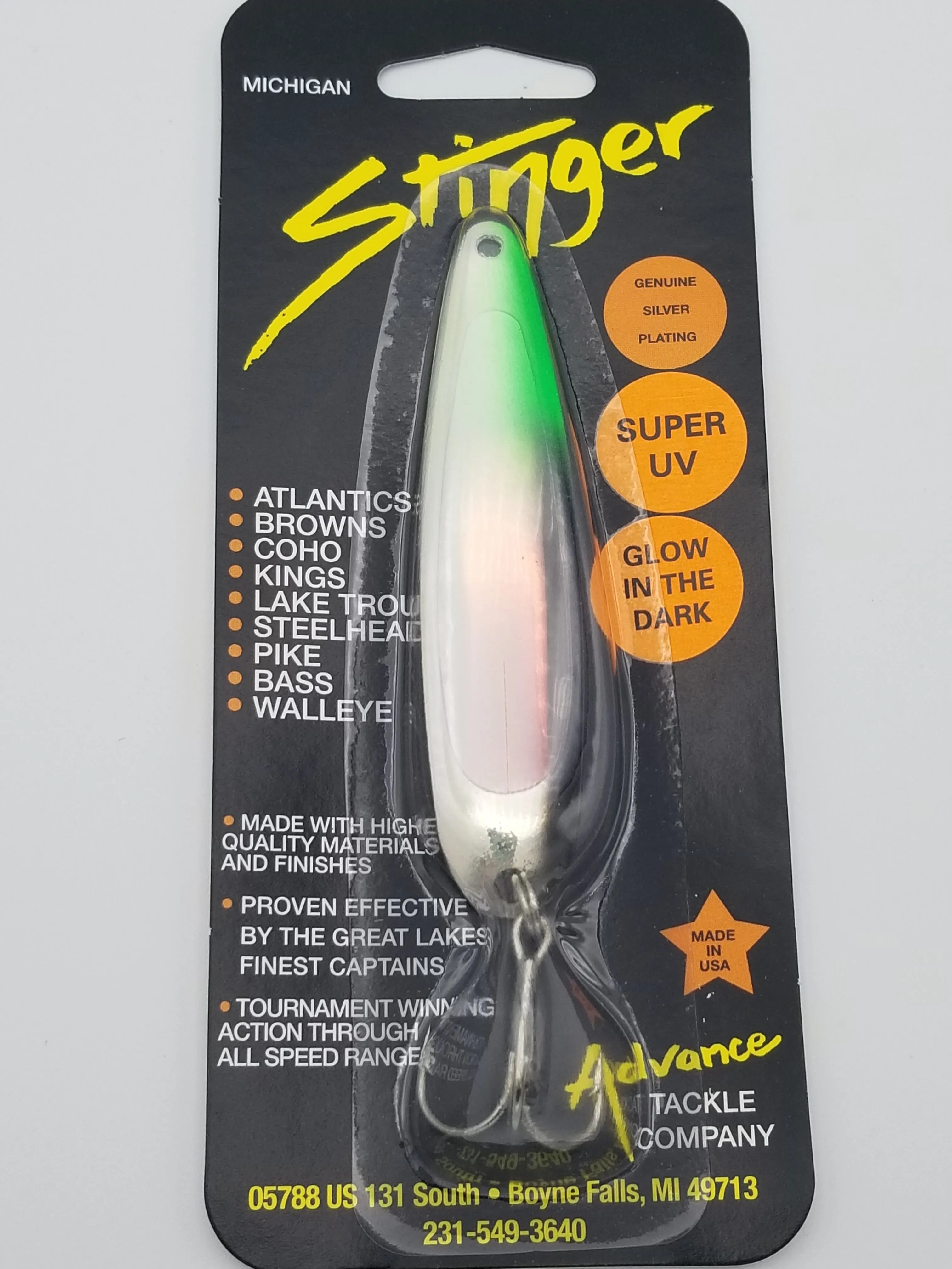 Michigan Stinger Standard 3.75" Spoon (Glow)