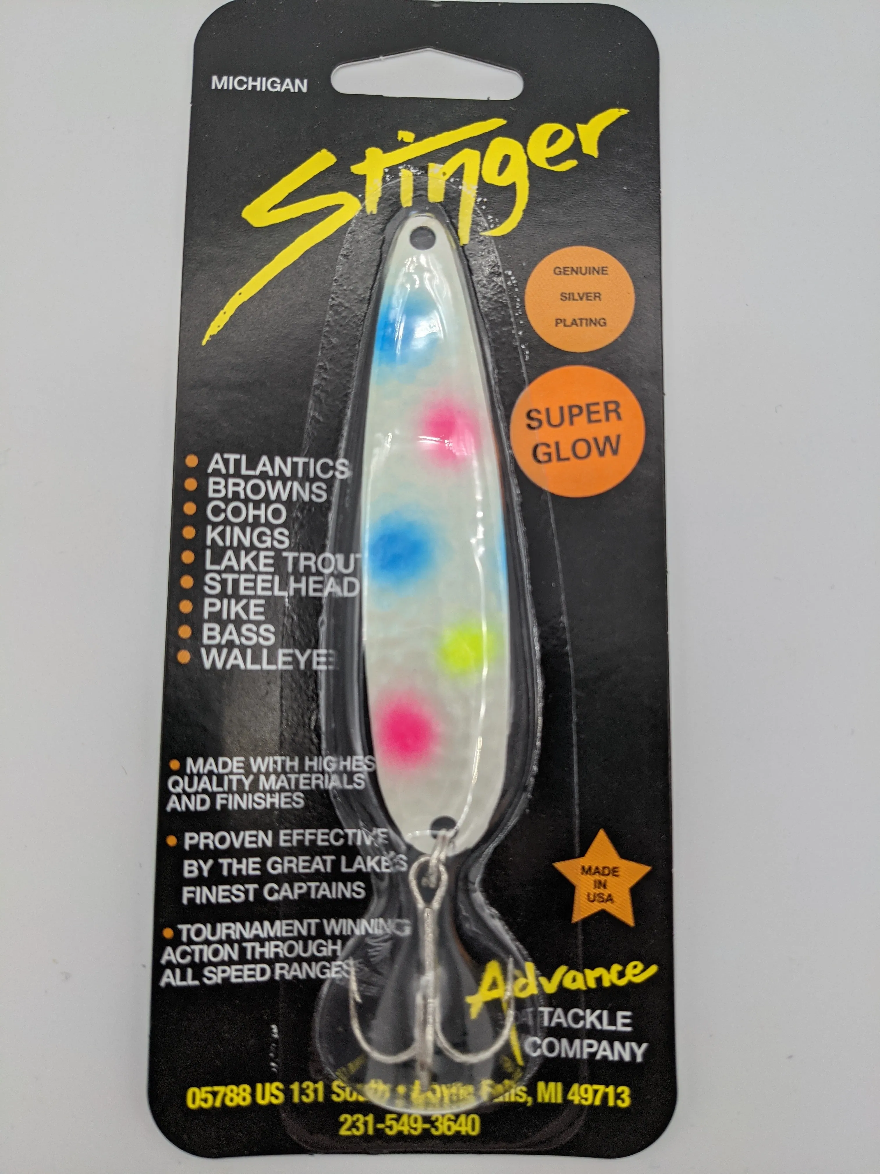 Michigan Stinger Standard 3.75" Spoon (Glow)