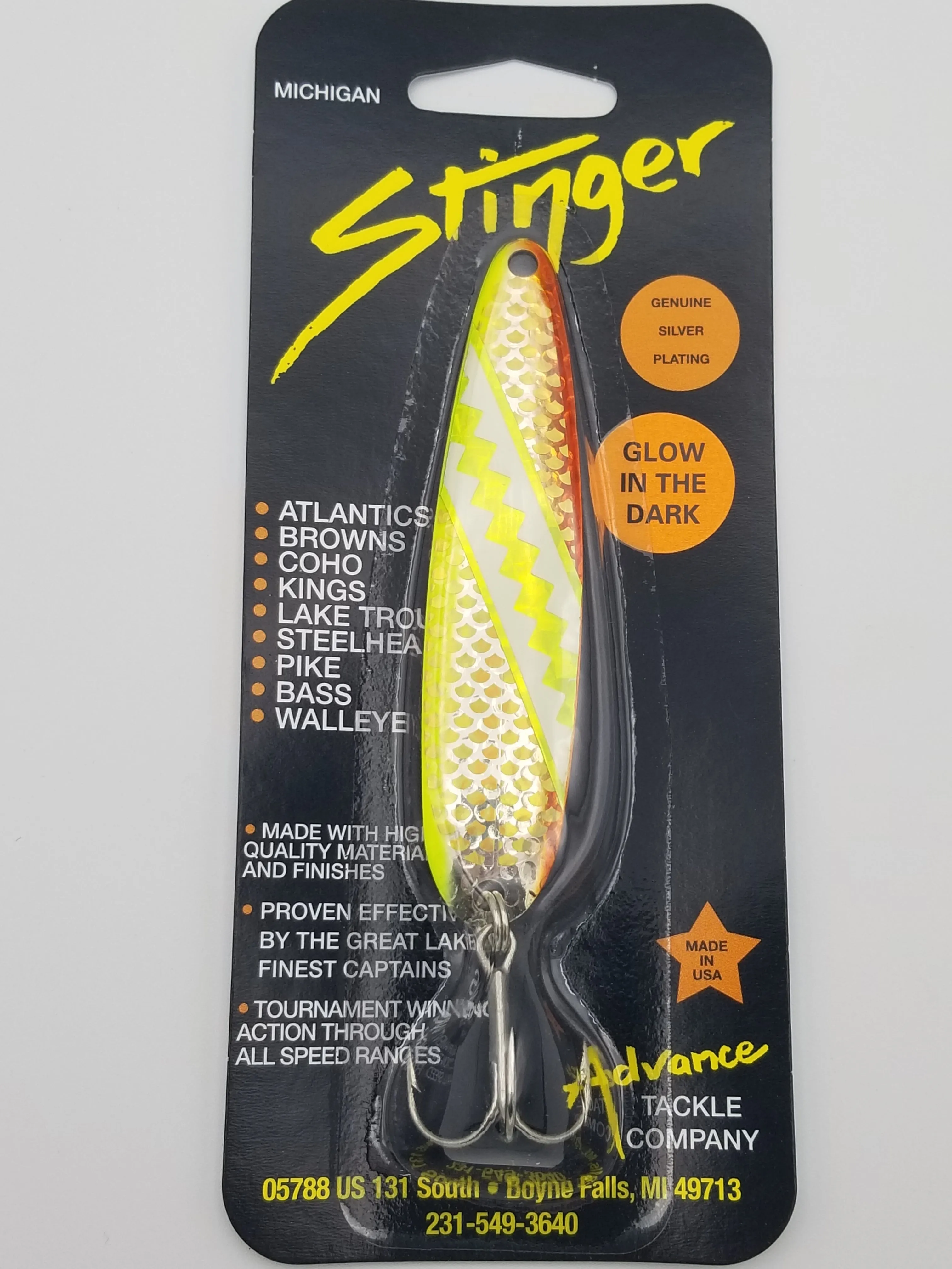 Michigan Stinger Standard 3.75" Spoon (Glow)