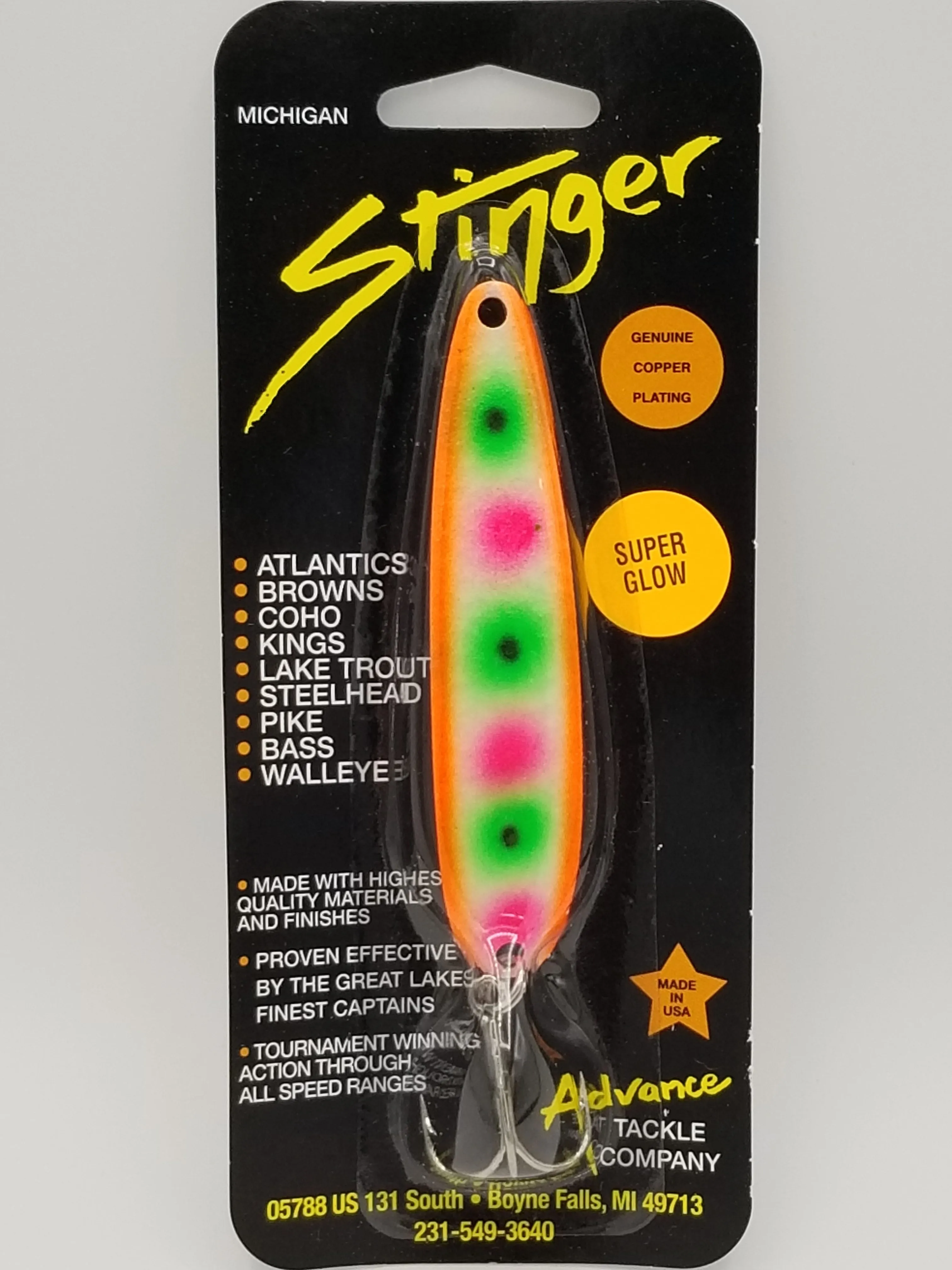Michigan Stinger Standard 3.75" Spoon (Glow)