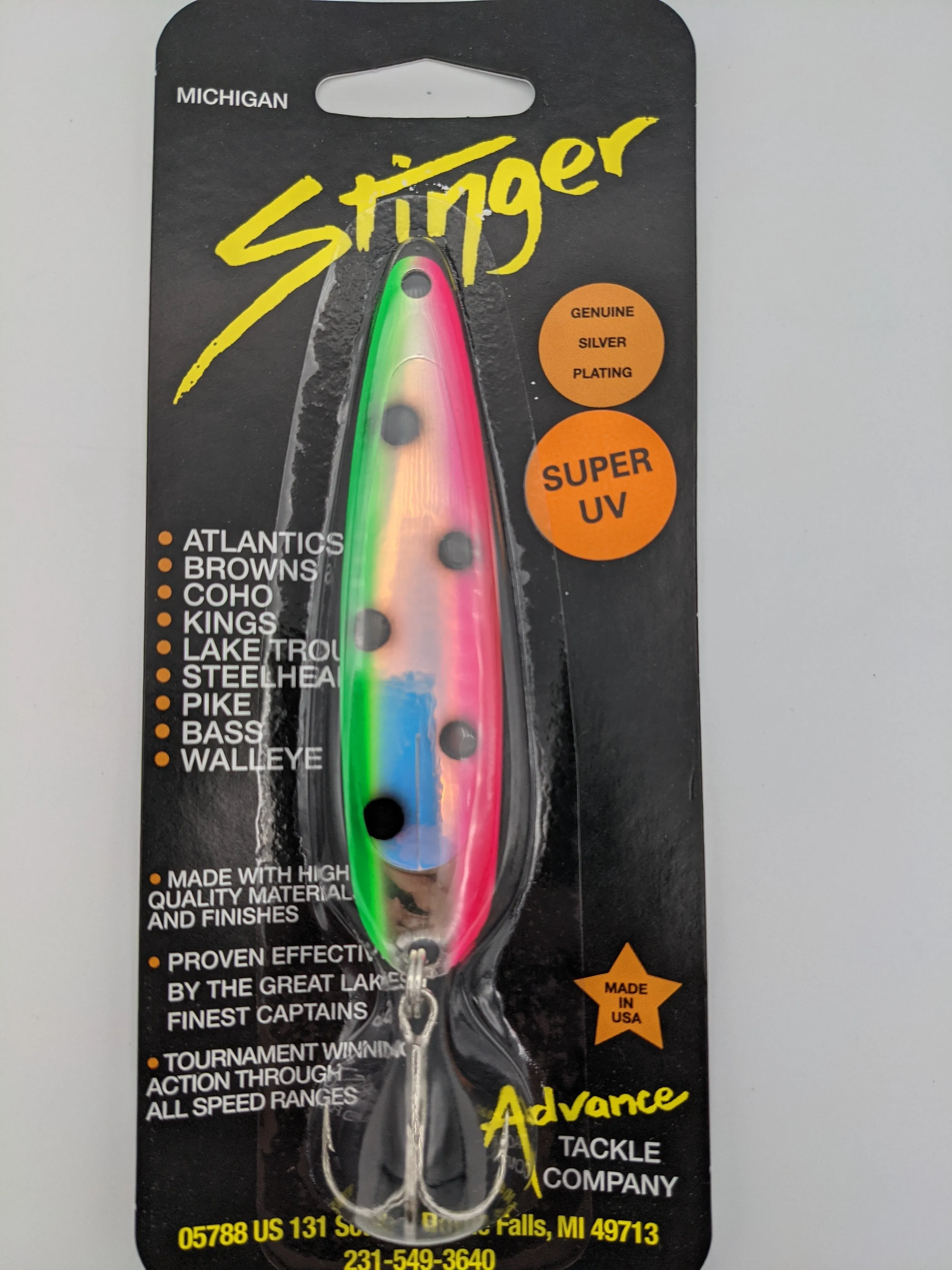 Michigan Stinger Standard 3.75" Spoon (Super UV)