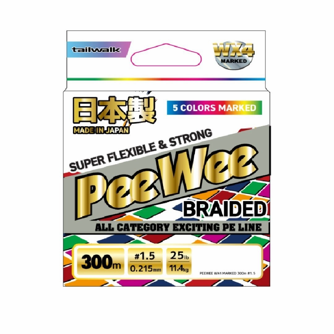 TAILWALK BRAID LINE PEEWEE MARKED WX4 300m