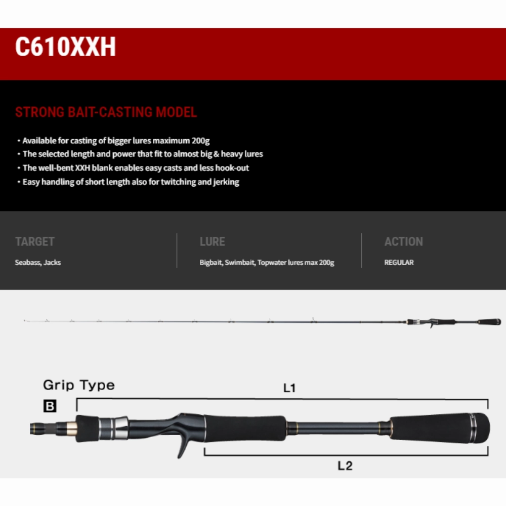 TAILWALK RODS Boat Gamer SSD Rods