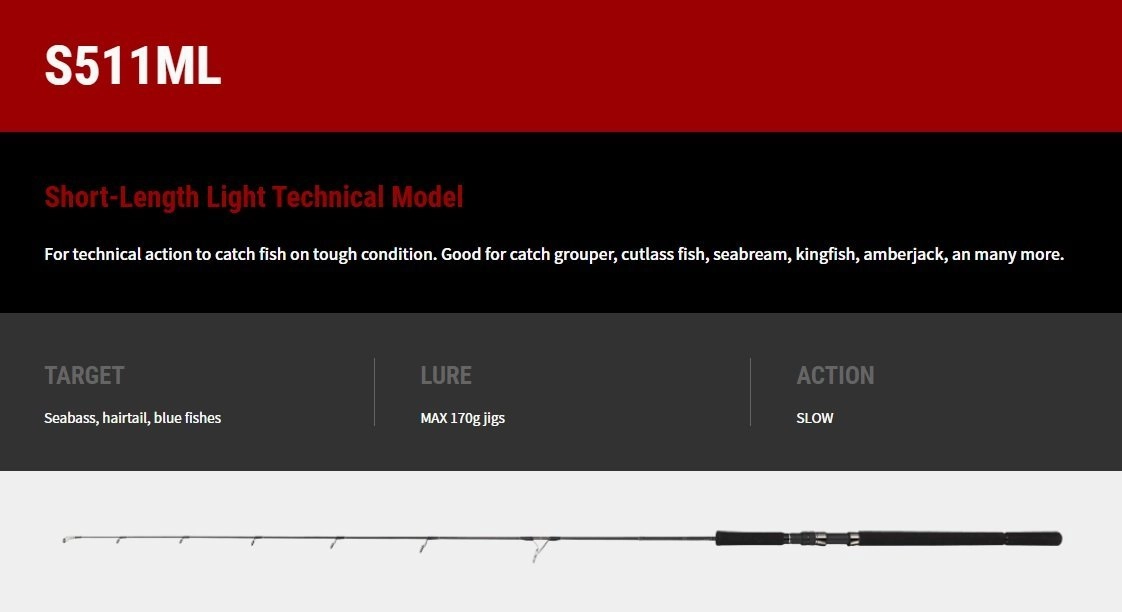 Tailwalk RODS Master Build Jigging Spinning Rods