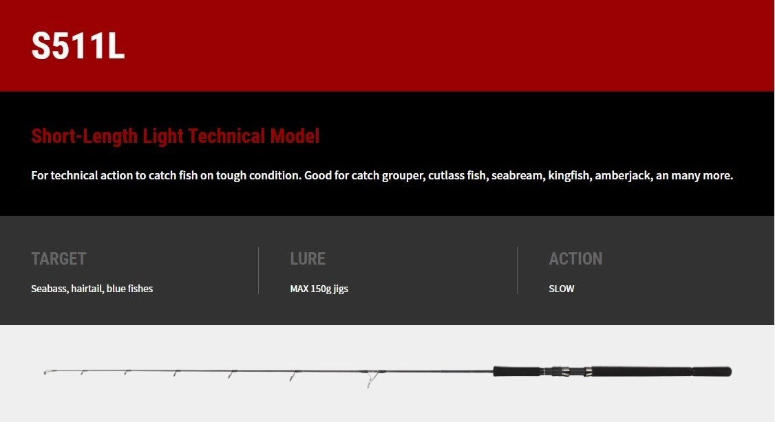 Tailwalk RODS Master Build Jigging Spinning Rods
