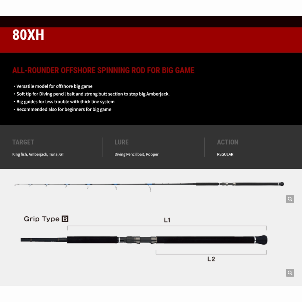 TAILWALK RODS Sprint Stick SSD Offshore Casting Rods