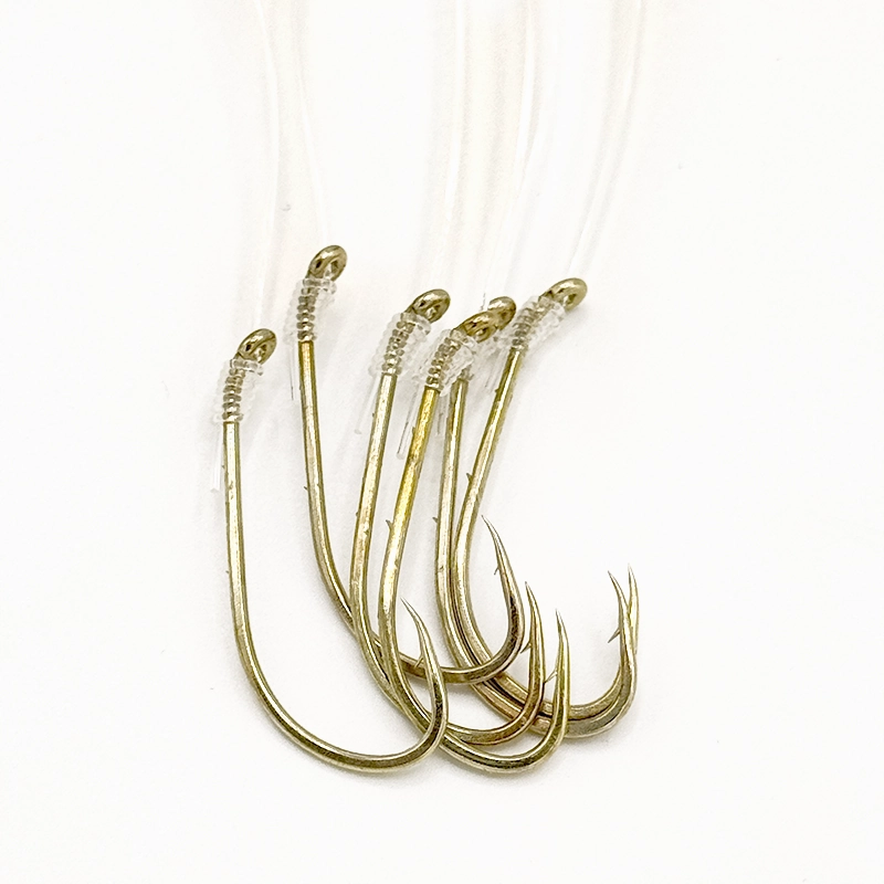 Tide Rite M12GBH Mono Snelled Hooks 6pk for Porgy & Seabass