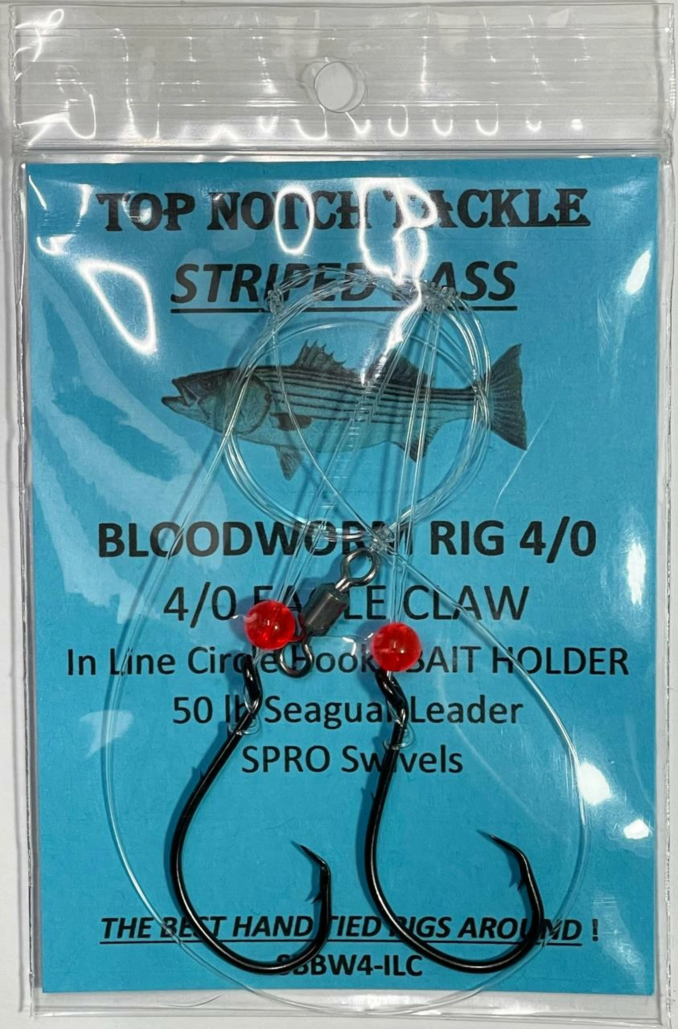 Top Notch Tackle Bloodworm Bait Holder Circle Hook Rig